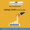 Increase Your Listing Limits